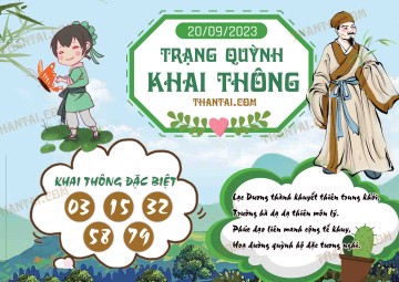 Trạng Quỳnh Khai Thông 20/09/2023