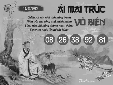 ÁI MAI TRÚC VÔ BIÊN 16/07/2023