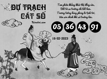 DỰ TRẠCH CÁT SỐ 16/02/2023