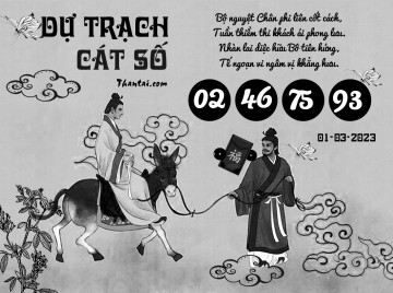 DỰ TRẠCH CÁT SỐ 01/03/2023