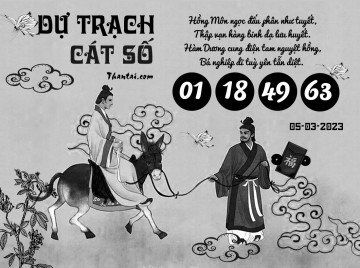 DỰ TRẠCH CÁT SỐ 05/03/2023