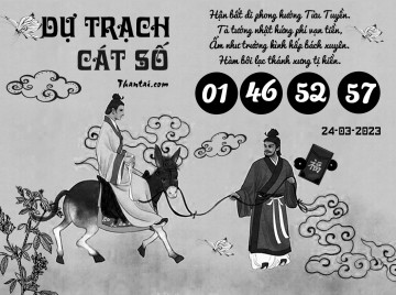 DỰ TRẠCH CÁT SỐ 24/03/2023