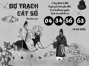 DỰ TRẠCH CÁT SỐ 10/04/2023