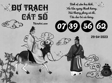 DỰ TRẠCH CÁT SỐ 29/04/2023