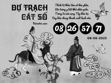 DỰ TRẠCH CÁT SỐ 08/06/2023