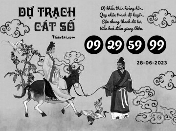 DỰ TRẠCH CÁT SỐ 28/06/2023