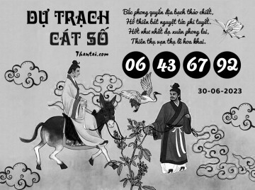 DỰ TRẠCH CÁT SỐ 30/06/2023