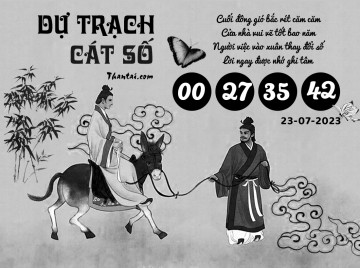 DỰ TRẠCH CÁT SỐ 23/07/2023