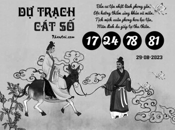 DỰ TRẠCH CÁT SỐ 29/08/2023