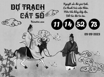 DỰ TRẠCH CÁT SỐ 09/09/2023