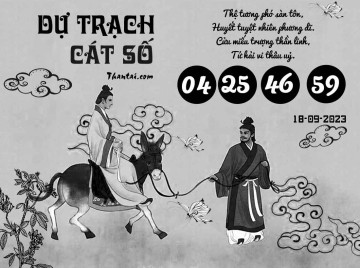 DỰ TRẠCH CÁT SỐ 18/09/2023