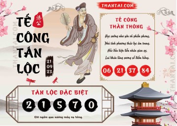 Tế Công Tán Lộc 21/09/2023