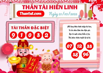 THẦN TÀI HIỂN LINH 21/09/2023