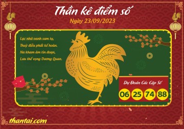 Thần Kê Điểm Số 23/09/2023