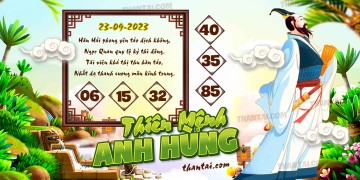 THIÊN MỆNH ANH HÙNG 23/09/2023