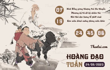 HOÀNG ĐẠO TUẦN 24/09/2023