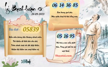 Lý Bạch Luận Số 24/09/2023