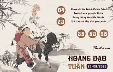 HOÀNG ĐẠO TUẦN 25/09/2023