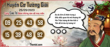 Huyền Cơ Tường Giải 25/09/2023