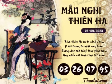 Mẫu Nghi Thiên Hạ 25/09/2023