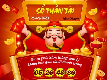 SỔ THẦN TÀI 25/09/2023