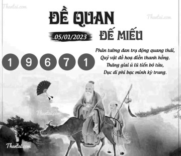 ĐỀ QUAN ĐẾ MIẾU 05/01/2023