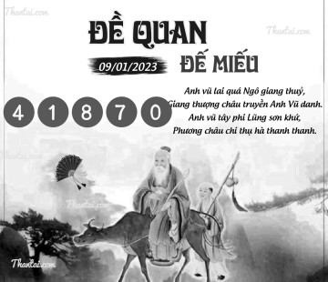 ĐỀ QUAN ĐẾ MIẾU 09/01/2023