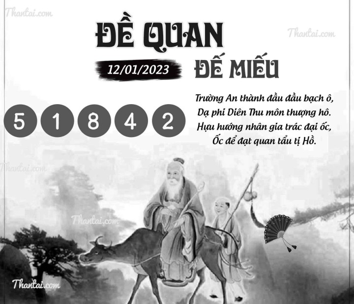 ĐỀ QUAN ĐẾ MIẾU 01/01/2023