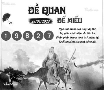 ĐỀ QUAN ĐẾ MIẾU 28/01/2023