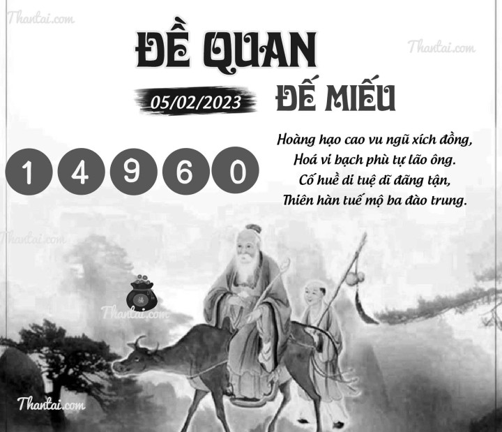 ĐỀ QUAN ĐẾ MIẾU 21/01/2023