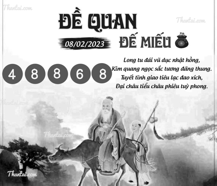 ĐỀ QUAN ĐẾ MIẾU 24/01/2023
