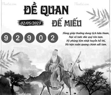 ĐỀ QUAN ĐẾ MIẾU 02/05/2023