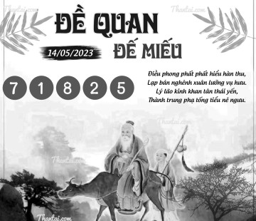 ĐỀ QUAN ĐẾ MIẾU 14/05/2023