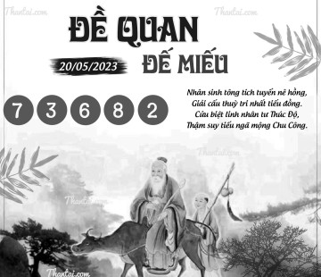 ĐỀ QUAN ĐẾ MIẾU 20/05/2023