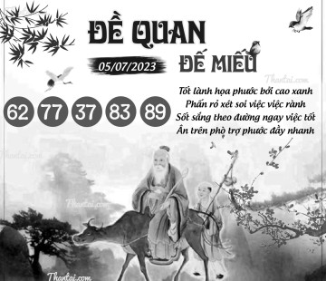 ĐỀ QUAN ĐẾ MIẾU 05/07/2023