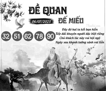 ĐỀ QUAN ĐẾ MIẾU 06/07/2023