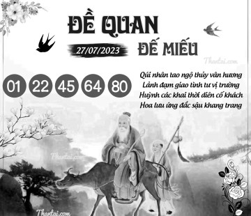 ĐỀ QUAN ĐẾ MIẾU 27/07/2023