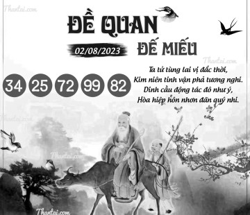 ĐỀ QUAN ĐẾ MIẾU 02/08/2023