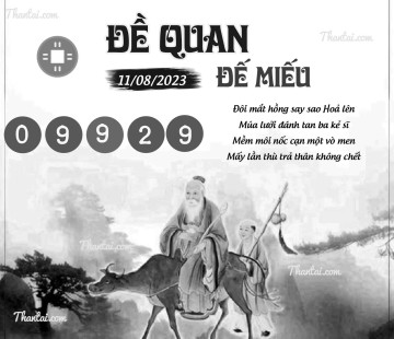 ĐỀ QUAN ĐẾ MIẾU 11/08/2023