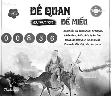 ĐỀ QUAN ĐẾ MIẾU 02/09/2023