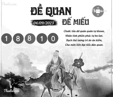 ĐỀ QUAN ĐẾ MIẾU 04/09/2023