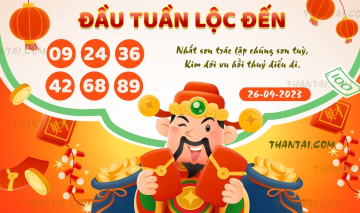 ĐẦU TUẦN LỘC ĐẾN 11/09/2023