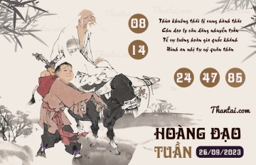 HOÀNG ĐẠO TUẦN 26/09/2023