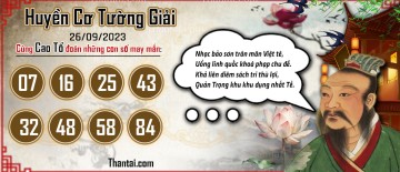 Huyền Cơ Tường Giải 26/09/2023