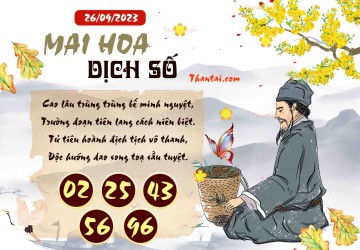 Mai Hoa Dịch Số 26/09/2023