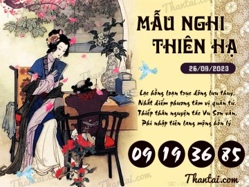 Mẫu Nghi Thiên Hạ 26/09/2023