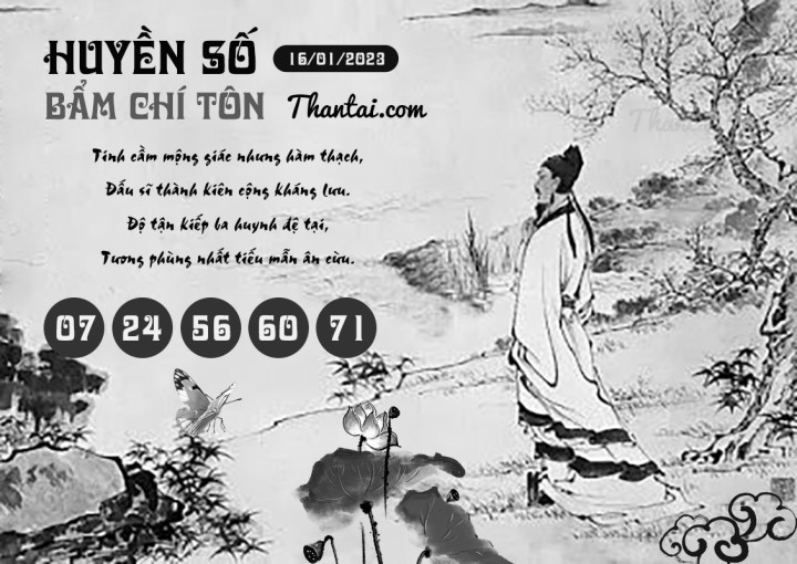 HUYỀN SỐ BẨM CHÍ TÔN 01/01/2023