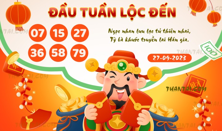 ĐẦU TUẦN LỘC ĐẾN 12/09/2023