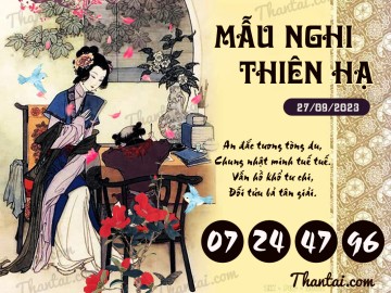 Mẫu Nghi Thiên Hạ 27/09/2023