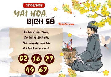 Mai Hoa Dịch Số 28/09/2023